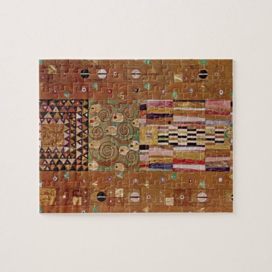 Einde muur, Stoclet Frieze door Gustav Klimt Legpuzzel (Horizontaal)
