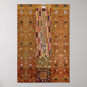 Einde muur, Stoclet Frieze door Gustav Klimt Poster
