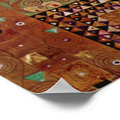 Einde muur, Stoclet Frieze door Gustav Klimt Poster (Hoek)