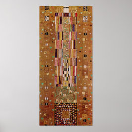 Einde muur, Stoclet Frieze door Gustav Klimt Poster