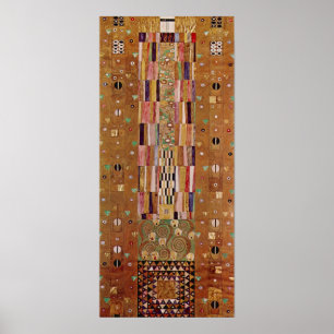 Einde muur, Stoclet Frieze door Gustav Klimt Poster