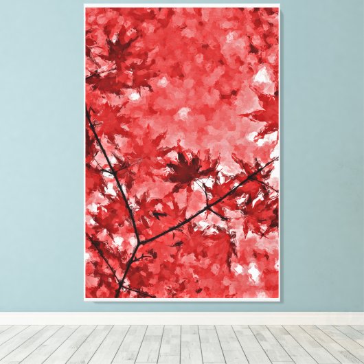 Einde najaar canvas afdruk (Insitu (Houten vloer))