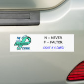 Einde NF (Neurofibromatose) Bumpersticker (Op auto)