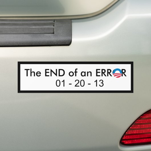 Einde Obama-fout Bumpersticker (Op auto)