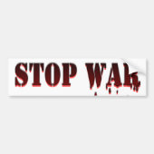 Einde oorlog bumpersticker (Voorkant)