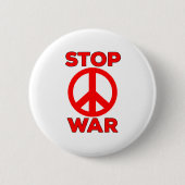 Einde oorlog ronde button 5,7 cm (Voorkant)