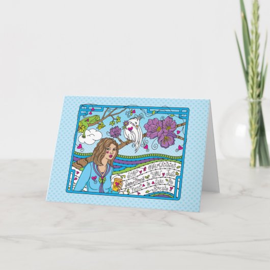 Einde overdenken_Wenskaart Kaart (Voorkant)