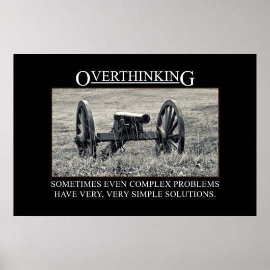 Einde overdenkend de oplossingen aan problemen [XL Poster (Voorkant)