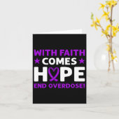 Einde overdosering! Paarse lint. Overdosering Kaart (Gele Bloem)