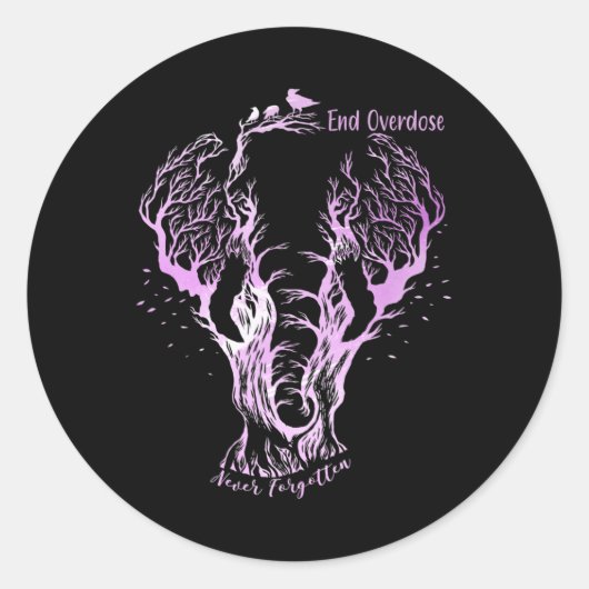 Einde overdosering Vergeet Lijn Schets  E Ronde Sticker (Voorkant)
