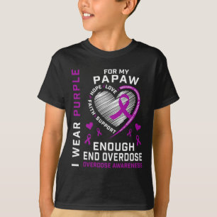 Einde Overdosis Bewustzijn Shirt Genoeg Paars Voor