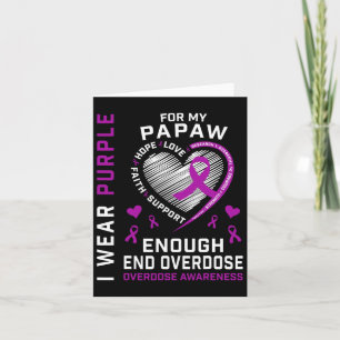 Einde Overdosis Bewustzijn Shirt Genoeg Paars Voor Kaart