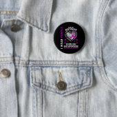 Einde Overdosis Bewustzijnsshirt Genoeg Paars Voor Ronde Button 5,7 Cm (In situ)