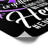 Einde Overdosis Dichtbijzijnde Persoon Herdenking  Poster (Hoek)