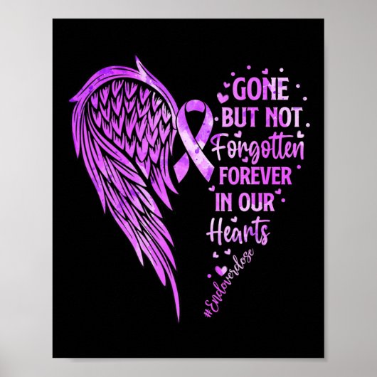 Einde Overdosis Dichtbijzijnde Persoon Herdenking  Poster (Voorkant)