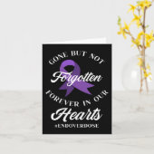 Einde Overdosis Geliefde Herdenking Overdosis Bewu Kaart (Gele Bloem)