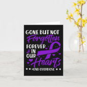 Einde Overdosis Geliefde Herdenking Overdosis Bewu Kaart (Gele Bloem)