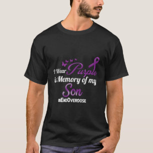 Einde Overdosis Ik Draag Paarse Voor Mijn Zoon Hoo T-shirt