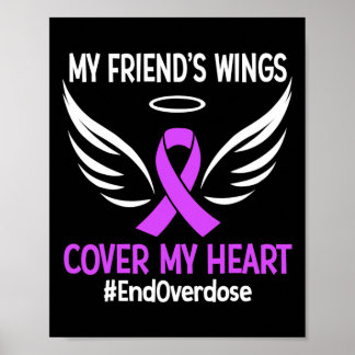 Einde Overdosis Mijn Vriend's Wings Dek Mijn Hart  Poster