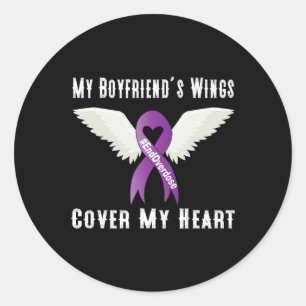 Einde Overdosis Mijn Vriend's Wings Hoesje Mijn Ha Ronde Sticker