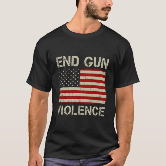 Einde Pistool Geweld Bescherm onze kinderen Amerik T-shirt (Voorkant)