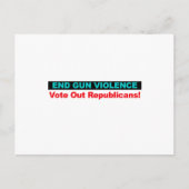 Einde Pistool geweld — Stem uit Republikeinen Briefkaart (Voorkant)