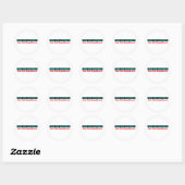 Einde Pistool geweld — Stem uit Republikeinen Ronde Sticker (Vel)
