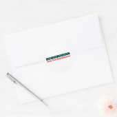 Einde Pistool geweld — Stem uit Republikeinen Ronde Sticker (Envelop)