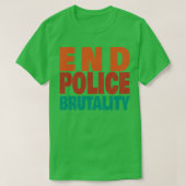 Einde politiegeweld t-shirt (Design voorkant)