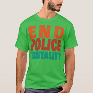 Einde politiegeweld t-shirt