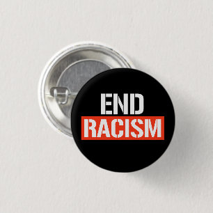 Einde Racisme Classic Ronde Sticker Button 3,2 Cm