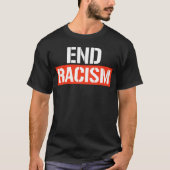 Einde Racisme Classic Ronde Sticker T-shirt (Voorkant)