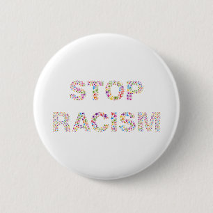 einde racisme ronde button 5,7 cm