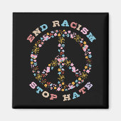 Einde racisme Stop haat Magneet (Voorkant)