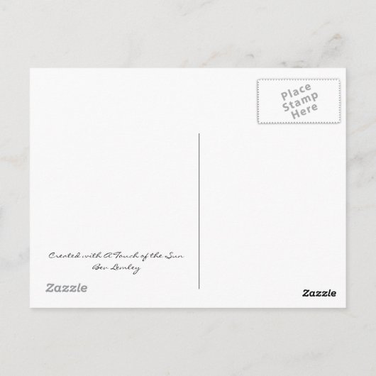 Einde regenboog briefkaart (Achterkant)