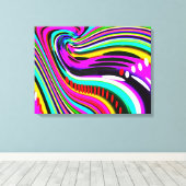 Einde regenboogkunst canvas afdruk (Insitu (Houten vloer))