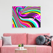 Einde regenboogkunst canvas afdruk (Insitu (Woonkamer))