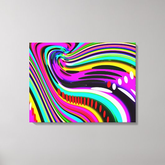 Einde regenboogkunst canvas afdruk (Voorkant)