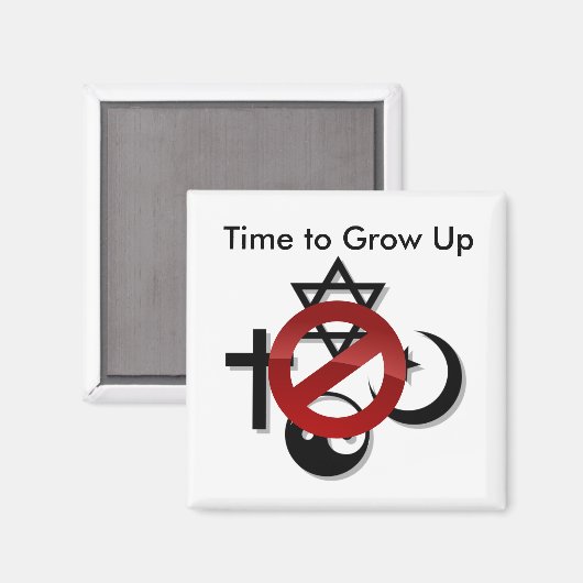 Einde religie magneet (Voorkant / Achterkant)