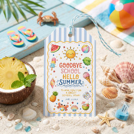 Einde Schoolfeest Streep Cadeaulabel