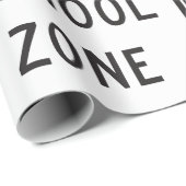 Einde schoolzone verkeersbord cadeaupapier (Rol Hoek)