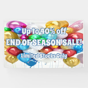 Einde Seizoen Sale Vinyl Banner 3' x 5' Banner