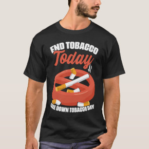 Einde Tabak Tabakvrij Dag Sigaretten Anti T-shirt