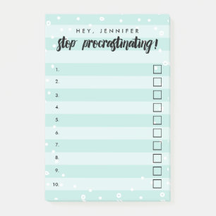 Einde uitstellen - Munt - checkbox om lijst te doe Post-it® Notes