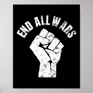 Einde van alle oorlogen - anti-oorlogsprotest poster