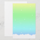 Einde van de aangepaste regenboogbakkerij briefpapier (Voorkant / Achterkant)