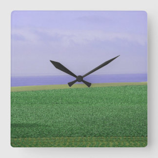 Einde van de aardklok vierkante klok