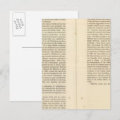 Einde van de algemene vrede 1828 AD 2 Briefkaart (Voorkant / Achterkant)