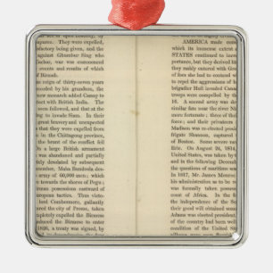 Einde van de algemene vrede 1828 AD 2 Metalen Ornament
