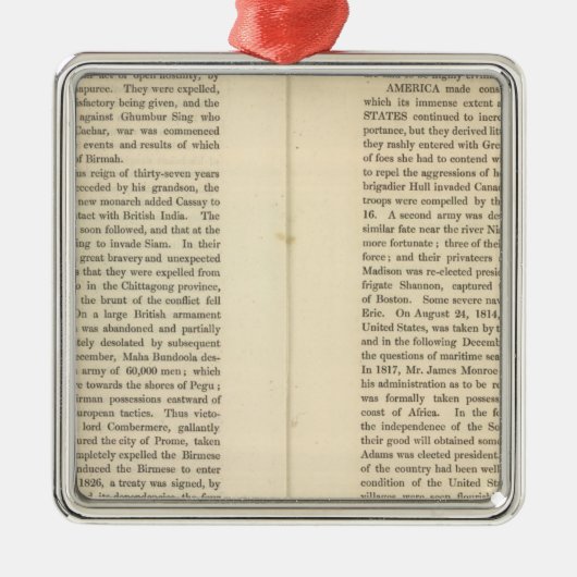 Einde van de algemene vrede 1828 AD 2 Metalen Ornament (Voorkant)